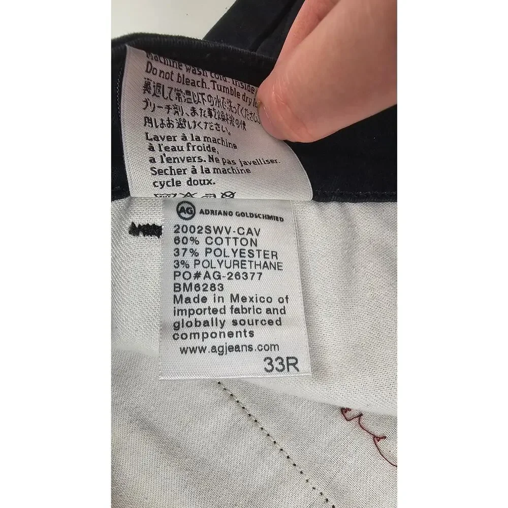 AG sz 33 wanderer black chino shorts 11